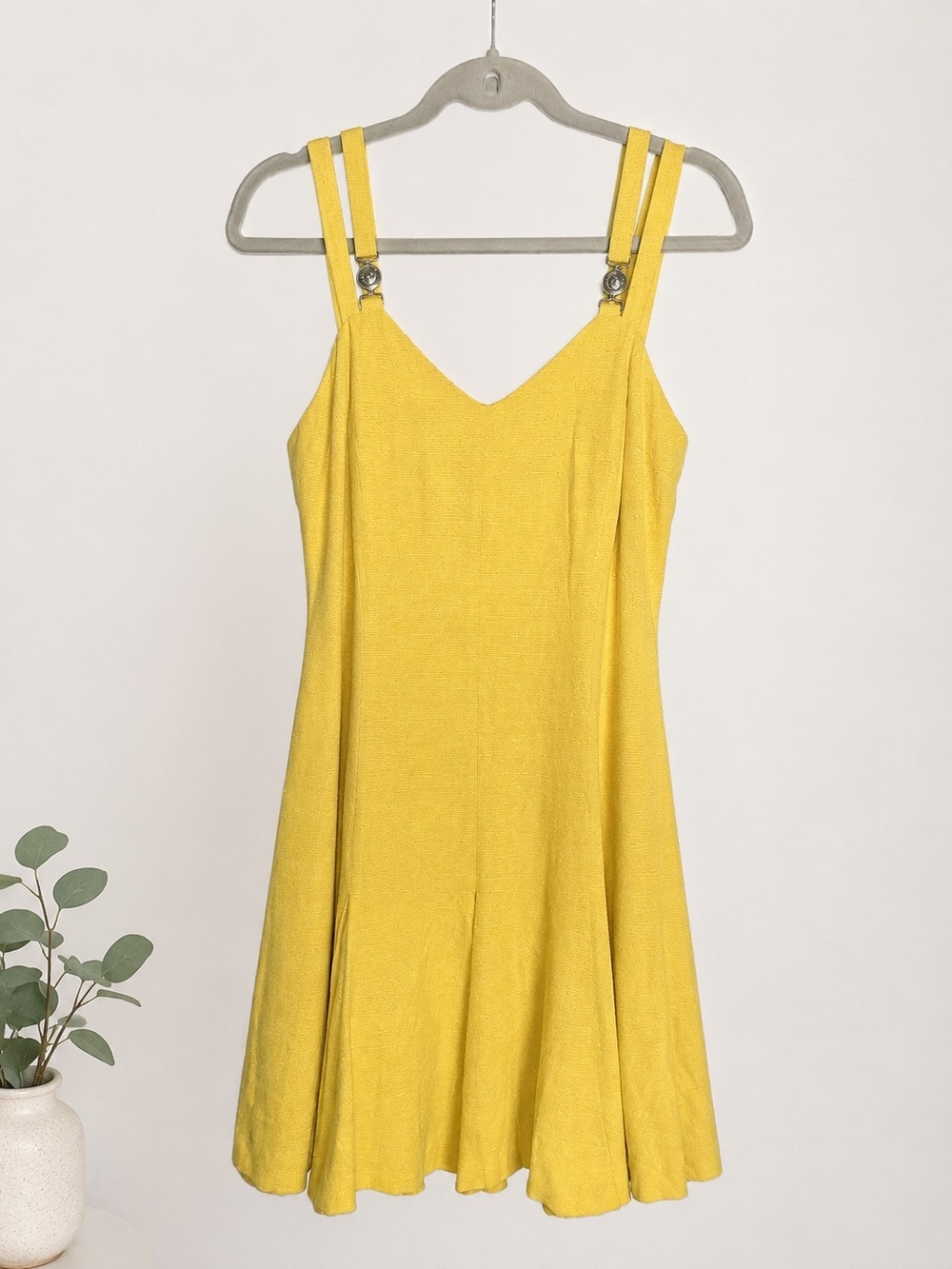 Title: Versace Jeans Couture Yellow Fit & Flare Dress | IT 42 / US 8 |